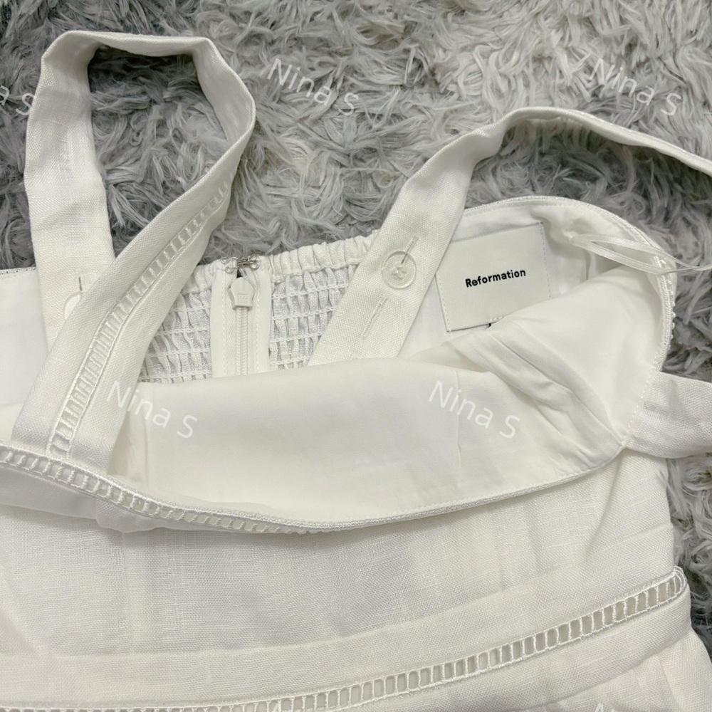 Reformation White Midi Sundress - Picture 6 of 6